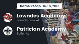 Recap: Lowndes Academy  vs. Patrician Academy  2023