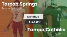 Matchup: Tarpon Springs vs. Tampa Catholic  2017