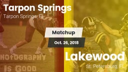 Matchup: Tarpon Springs vs. Lakewood  2018