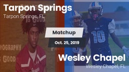 Matchup: Tarpon Springs vs. Wesley Chapel  2019