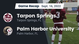 Recap: Tarpon Springs  vs. Palm Harbor University  2022