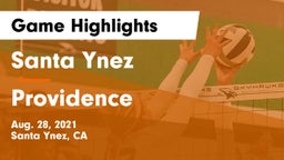 Santa Ynez  vs Providence Game Highlights - Aug. 28, 2021