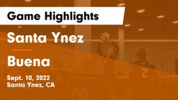Santa Ynez  vs Buena  Game Highlights - Sept. 10, 2022