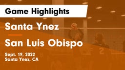 Santa Ynez  vs San Luis Obispo  Game Highlights - Sept. 19, 2022