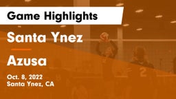 Santa Ynez  vs Azusa  Game Highlights - Oct. 8, 2022