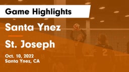 Santa Ynez  vs St. Joseph  Game Highlights - Oct. 10, 2022