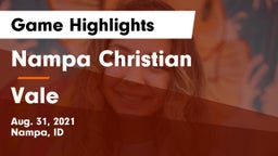 Nampa Christian  vs Vale  Game Highlights - Aug. 31, 2021