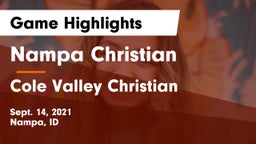 Nampa Christian  vs Cole Valley Christian  Game Highlights - Sept. 14, 2021