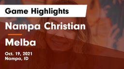 Nampa Christian  vs Melba  Game Highlights - Oct. 19, 2021