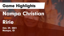 Nampa Christian  vs Ririe  Game Highlights - Oct. 29, 2021