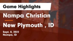 Nampa Christian  vs New Plymouth , ID Game Highlights - Sept. 8, 2022