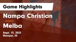 Nampa Christian  vs Melba  Game Highlights - Sept. 13, 2022