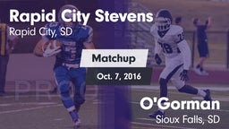 Matchup: Stevens vs. O'Gorman  2016