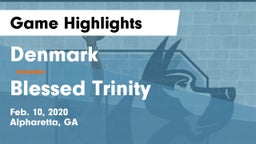 Denmark  vs Blessed Trinity  Game Highlights - Feb. 10, 2020