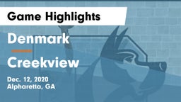 Denmark  vs Creekview  Game Highlights - Dec. 12, 2020
