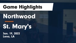 Northwood   vs St. Mary's Game Highlights - Jan. 19, 2022