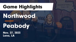 Northwood   vs Peabody  Game Highlights - Nov. 27, 2023