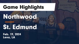 Northwood   vs St. Edmund  Game Highlights - Feb. 19, 2024