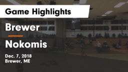 Brewer  vs Nokomis  Game Highlights - Dec. 7, 2018