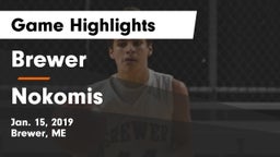 Brewer  vs Nokomis  Game Highlights - Jan. 15, 2019