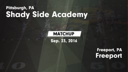 Matchup: Shady Side Academy vs. Freeport  2016