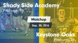 Matchup: Shady Side Academy vs. Keystone Oaks  2016