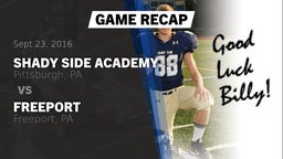 Recap: Shady Side Academy  vs. Freeport  2016