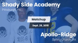 Matchup: Shady Side Academy vs. Apollo-Ridge  2018