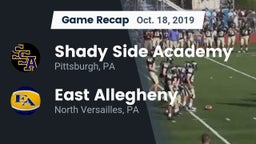 Recap: Shady Side Academy  vs. East Allegheny  2019