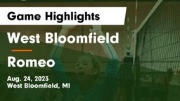 West Bloomfield  vs Romeo  Game Highlights - Aug. 24, 2023