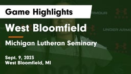 West Bloomfield  vs Michigan Lutheran Seminary Game Highlights - Sept. 9, 2023