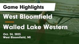 West Bloomfield  vs Walled Lake Western  Game Highlights - Oct. 24, 2023