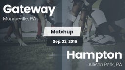 Matchup: Gateway vs. Hampton  2016