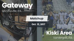 Matchup: Gateway vs. Kiski Area  2017