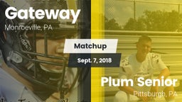Matchup: Gateway vs. Plum Senior  2018