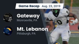 Recap: Gateway  vs. Mt. Lebanon  2019