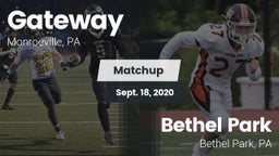 Matchup: Gateway vs. Bethel Park  2020