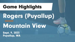 Rogers  (Puyallup) vs Mountain View  Game Highlights - Sept. 9, 2023