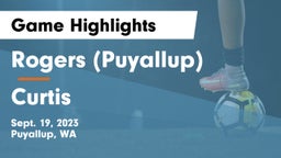 Rogers  (Puyallup) vs Curtis  Game Highlights - Sept. 19, 2023