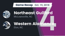 Recap: Northeast Guilford  vs. Western Alamance  2018