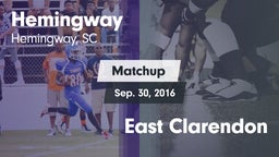 Matchup: Hemingway vs. East Clarendon  2016