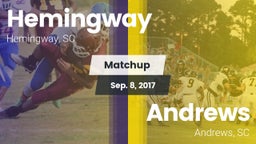 Matchup: Hemingway vs. Andrews  2017