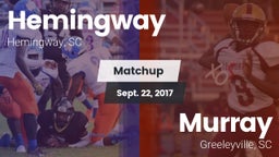 Matchup: Hemingway vs. Murray  2017
