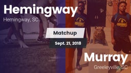 Matchup: Hemingway vs. Murray  2018