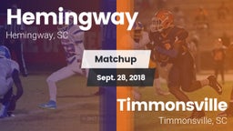 Matchup: Hemingway vs. Timmonsville  2018