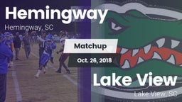 Matchup: Hemingway vs. Lake View  2018