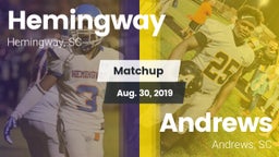 Matchup: Hemingway vs. Andrews  2019