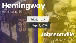 Matchup: Hemingway vs. Johnsonville  2019
