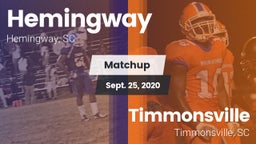 Matchup: Hemingway vs. Timmonsville  2020