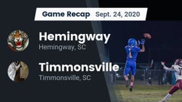 Recap: Hemingway  vs. Timmonsville  2020